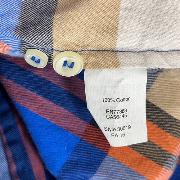 J Crew Shirt Womens XXS Perfect Fit Plaid Twill Cotton Button Down Long Sleeve - Picture 6 of 11